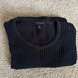 Banana Republic Black Knit Crewneck Sweater